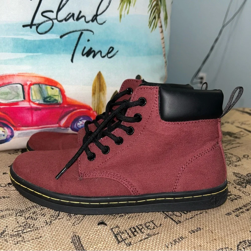 Dr. Martens Burgundy Sneakers - Picture 3 of 12